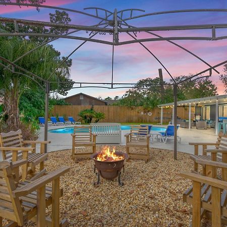 The Flip Flop Stop - Private Heated Pool, Pool House, Backyard Oasis And Game Room パナマシティービーチ エクステリア 写真